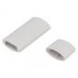 Kryt: pro USB X: 18mm Y: 33mm Z: 8,5mm ABS šedá UL94HB