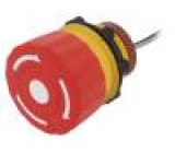Přepínač: nouzové zastavení 2 polohy NC 1,5A/250VAC 22mm IP65