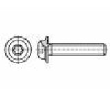 Šroub s límcem M3x6 0,5 Hlava: kulatá Torx® TX10
