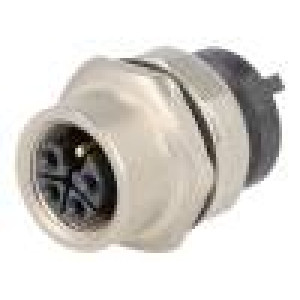 Zásuvka M12 PIN:5 zásuvka kód L-Power THT přímý IP65/IP67