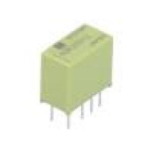 AGN20012 Relé elektromagnetické DPDT Ucívky:12VDC 0,3A/125VAC 1028Ω