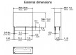 ALDP105 Relé elektromagnetické SPST-NO Ucívky:5VDC 3A/30VAC max30VDC
