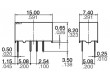 TX2-12V Relé elektromagnetické DPDT Ucívky:12VDC 2A/30VDC max220VDC