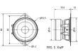 Reproduktor 5W 8Ω 120÷20000Hz Intenzita zvuku:86dB 50mm