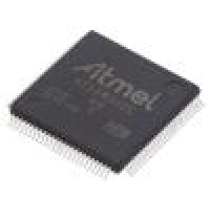 ATSAM3U2CA-AU Mikrokontrolér ARM Cortex M3 SRAM:36kB Flash:128kB LQFP100