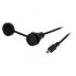 Kabel USB 2.0,s ochrannou krytkou 0,5m IP67