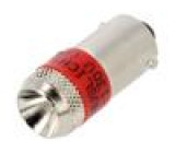 Žárovka LED Barva: červená Patice: BA9S 110VAC