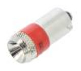 Žárovka LED Barva: červená Patice: BA9S 110VAC 110VDC