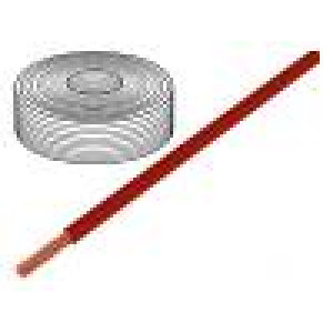 Vodič LifY licna Cu 1x50mm2 PVC červená 450/750V -15÷80°C