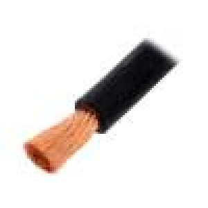 Vodič Silistrom® licna OFC 1x25mm2 silikon černá 1,5kV 130A