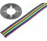 Vodič: plochý kabel licna Cu 10x0,75mm2 nestíněný PVC 500V