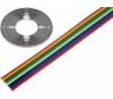 Vodič: plochý kabel licna Cu 8x0,5mm2 nestíněný PVC 500V 50m