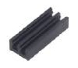 Chladič lisovaný černá L:25mm W:10mm H:6mm 26K/W hliník