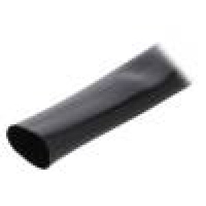 PVC125-22-BK-10 Elektroizolační trubička Mat: PVC černá -20÷125°C Øvnitř: 22mm