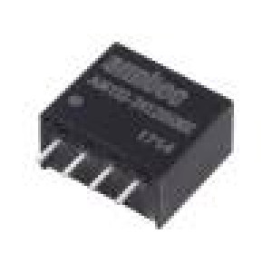 AM1SS-2412SH30Z Převodník: DC/DC 1W Uvst:21,6÷26,4V 12VDC Ivýst:83mA SIP4