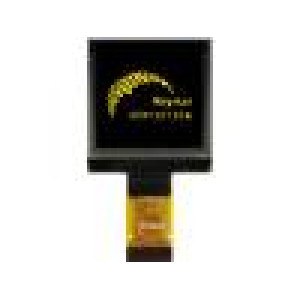 Zobrazovač: OLED grafický 128x128 Rozm:33,8x36,5x2,05mm žlutá