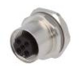 Zásuvka M12 PIN:5 zásuvka do panelu pájení IP67 -40÷85°C