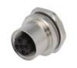 Zásuvka M12 PIN:4 zásuvka do panelu pájení IP67 -40÷85°C