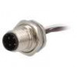 Zásuvka M12 PIN:4 vidlice do panelu vodiče IP67 -40÷85°C