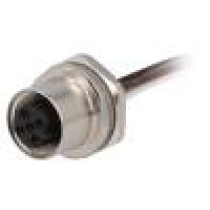 Zásuvka M12 PIN:5 zásuvka do panelu vodiče IP67 -40÷85°C