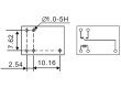 LUZ-12 Relé elektromagnetické SPDT Ucívky:12VDC 1A/120VAC 2A/24VDC