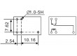 LUZ-5 Relé elektromagnetické SPDT Ucívky:5VDC 1A/120VAC 2A/24VDC
