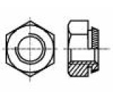 Matice šestihranná M10 ocel Povlak: zinek H: 8mm 15mm BN 201