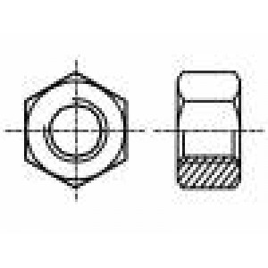 Matice šestihranná M3 0,5 ocel Povlak: zinek 5,5mm BN 131
