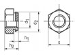 Matice šestihranná M4 ocel Povlak: zinek H: 3,2mm 7mm BN 201