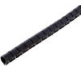 SHR-05 Spiral wrapping Bundle Ø:5mm polypropylene black L:100m