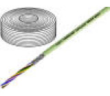 Vodič 6x0,25mm2 stíněný PVC šedá 500V LiY-CY