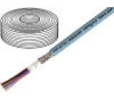 Vodič 2x0,34mm2 stíněný PUR šedá 250V UNITRONIC® FD CP plus