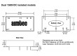 AM1M-1205D-NZ Převodník: DC/DC 1W Uvst:10,8÷13,2V Uvýst:5VDC Uvýst2:-5VDC