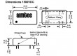 AM6T-1212D-NZ Převodník: DC/DC 6W Uvst:9÷18V Uvýst:12VDC Uvýst2:-12VDC 14g