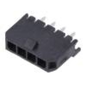 Zásuvka kabel-pl.spoj vidlice Micro-Fit 3.0 3mm PIN: 4 THT 5A