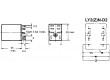 Relé elektromagnetické DPDT Ucívky:24VDC 10A/110VAC 10A