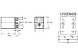 Relé elektromagnetické DPDT Ucívky:24VDC 10A/110VAC 10A