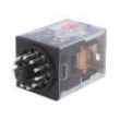 Relé elektromagnetické 3PDT Ucívky:24VDC 10A/250VAC 10A 1,4W