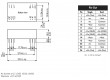 TEM3-0522N Převodník: DC/DC 3W Uvst:4,5÷5,5V Uvýst:12VDC Uvýst2:-12VDC