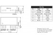 TMR3-2422WI Převodník: DC/DC 3W Uvst:9÷36V Uvýst:12VDC Uvýst2:-12VDC SIP8