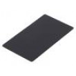 Pull-out safety stop 70x1x40mm black plastic