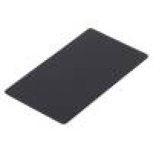 Pull-out safety stop 70x1x40mm black plastic