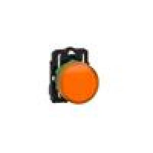 Kontrolka 22mm Podsv: ZBVG plochá IP66 Barva: oranžová Ø22mm