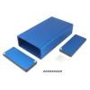Kryt: s panelem 1455 X:125mm Y:220mm Z:51mm hliník modrá
