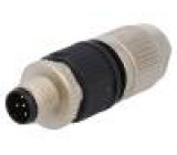 Zástrčka M12 PIN:5 vidlice kód A-DeviceNet / CANopen IDC