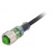 Kabel: pro snímače/automatizaci M12 PIN: 4 přímý 5m zástrčka