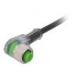 Kabel: pro snímače/automatizaci M12 PIN: 4 úhlový 5m zástrčka