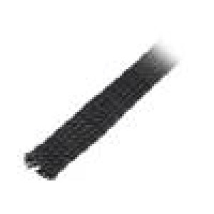 HEGSAS12-PET-BK-C4 Polyesterové opletení průměr opletení:8÷20,nom.12mm černá