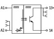 Relé: interfeisový Uříd:10÷48VDC 2A tranzistorový Montáž: DIN