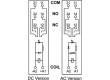 Relé: interfeisový DPDT Ucívky:24VDC 8A 8A/230VAC 8A/24VDC